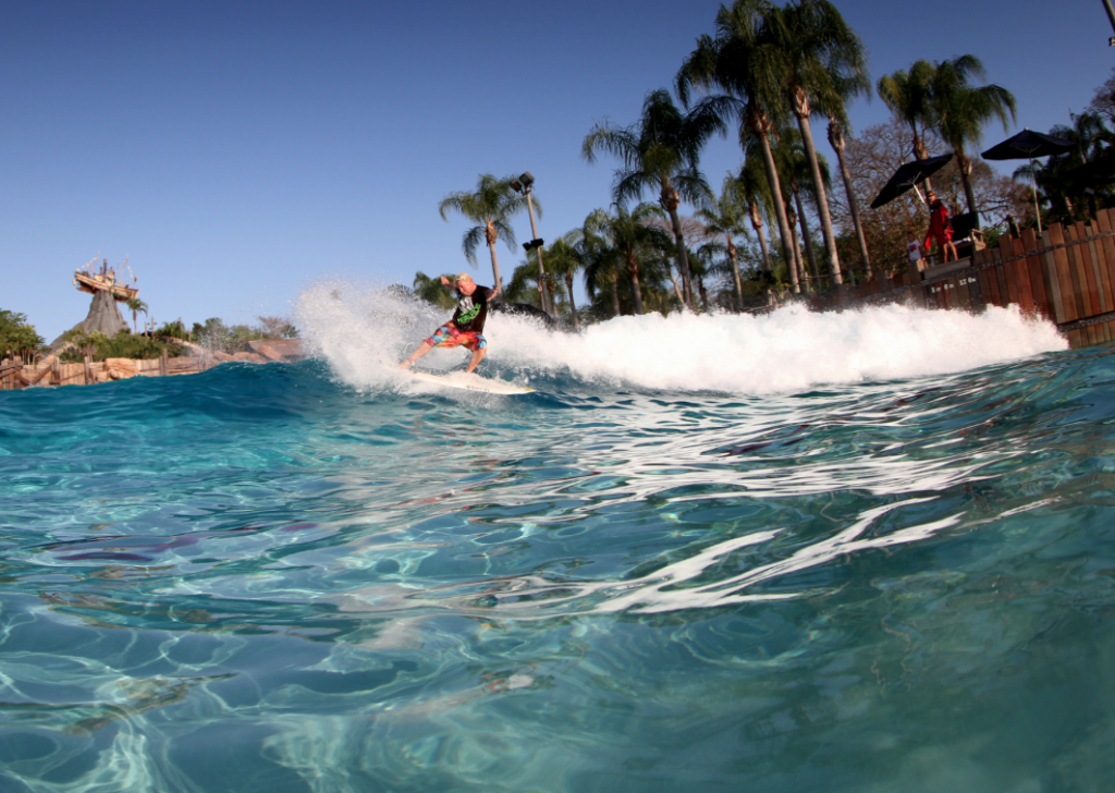 Typhoon Lagoon Wave Pool Surfing