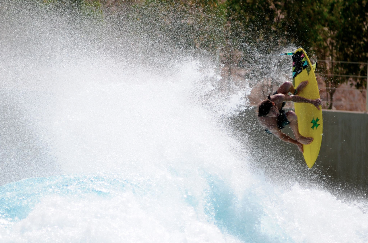 Matt Meola Surfing Wadi Adventure Surf Park Wave Pool