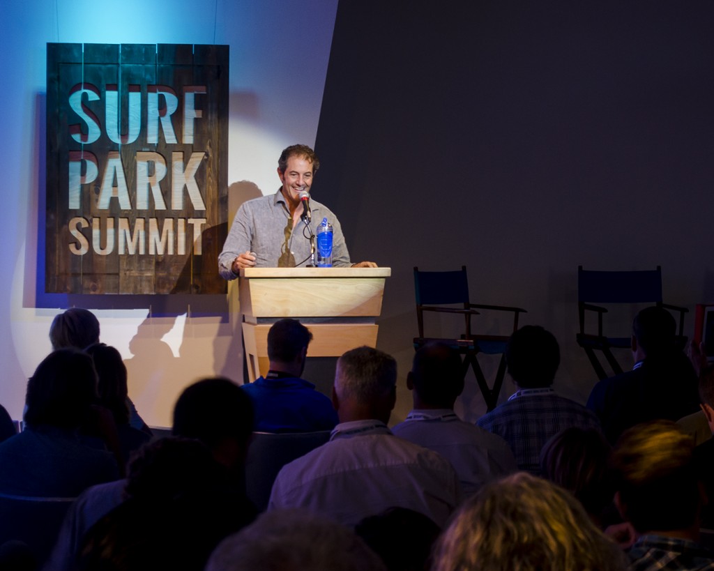 Shaun Thomson sharing his stoke with the crowd