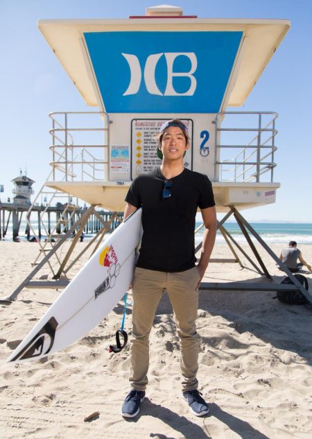 Kanoa Igarashi at home in Huntington Beach