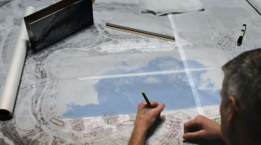 Doug Coors sketches NLand Surf Park in Travis County | Surf Park Central