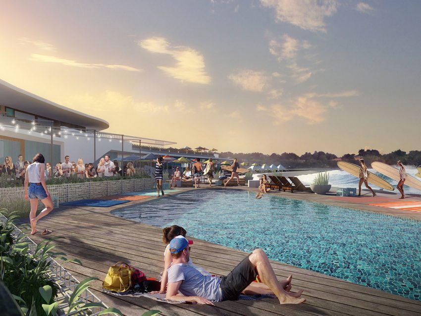 URBNSURF Perth Poolside Scene | Surf Park Central