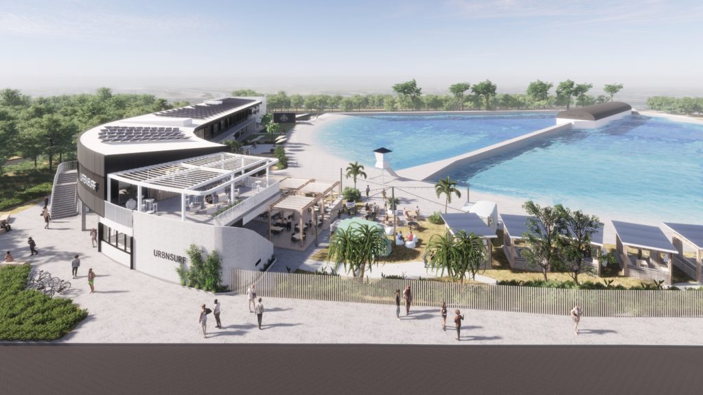 Rendering of URBNSURF Sydney Olympic Park 