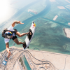 Red Bull skydive into wave pool