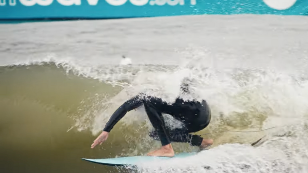 Image of AllWave's wave pool for surf parks.