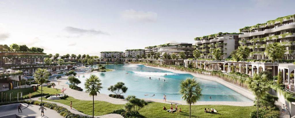 inland surf anchored real estate rendering