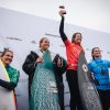 Female surfing celebrating their wins in Germany.
