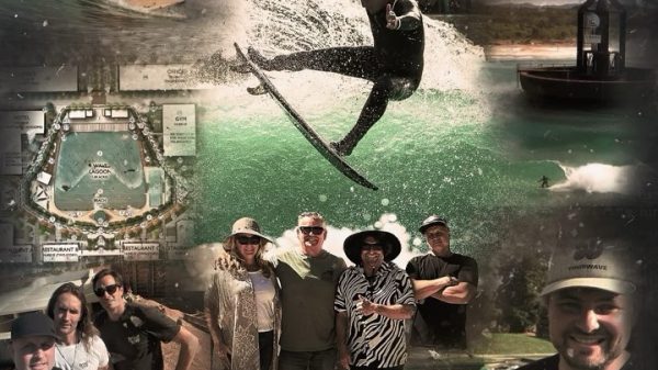 Poster showing people in the first episode of Empire of Surf