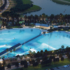 Rendering of HTX Surf in Houston, a surf park