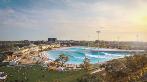Surf park in Australia