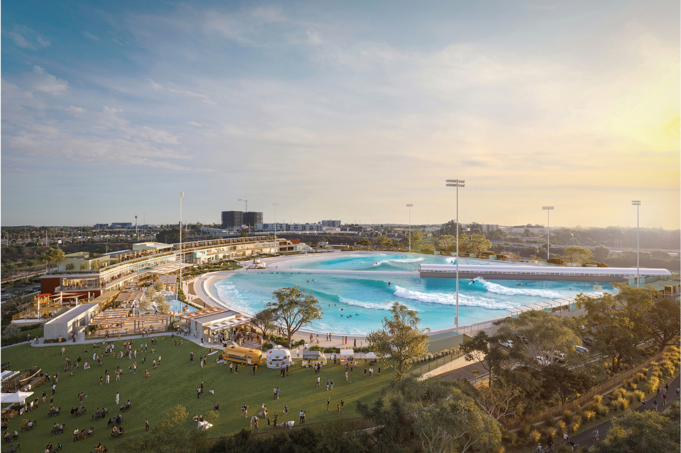Surf park in Australia