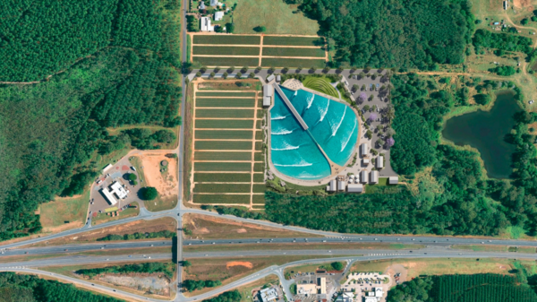 a rendering of a wave park