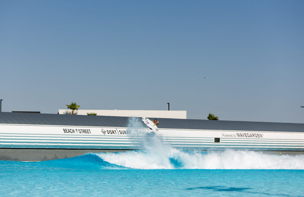 Surfing at DSRT Surf