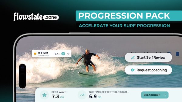 Flowstate Progression Pack with a surfer